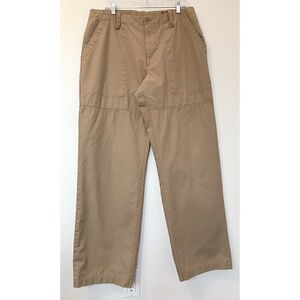 👖 GAP Cadet Relaxed Fit Khaki Cargo Pants Size: 36x34